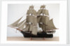 A full hull model of a Merchant sailing brig, circa 1840 by Unknown