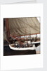 Merchantman, detail of rowing boat by unknown