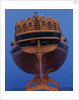 22-gun sloop, stern view, detail by unknown