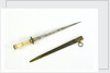 Hilt of dirk, straight blade by unknown