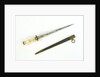 Hilt of dirk, straight blade by unknown