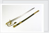 Solid half-basket hilted sword by Unknown