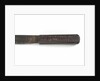Seaman's knife owned by W.T. Mumford (active 1854) by unknown