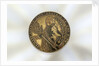 Enamelled metal disc decorated with a depiction of Admiral Edward Vernon by Unknown