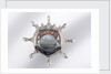Enamelled metal brooch by unknown