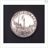 Counter commemorating preparations for war; reverse by unknown