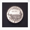 Counter commmemorating preparations by sea and land, 1591; reverse by unknown