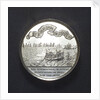 Medal commemorating the dangerous crossing of King William III and the triumphal entry into The Hague, 1691; reverse by J. Smeltzing