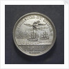 Medal commemorating the departure of King Charles III of Spain for Portugal, 1703; reverse by J. Boskam