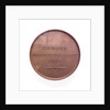 Medal commemorating the 350th anniversary of Christopher Columbus, 1842; reverse by G. Girometti