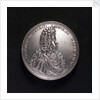 Medal commemorating the proposed departure of Archduke Charles III for Barcelona, 1700; obverse by M. Brunner
