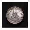 Medal commemorating the proposed departure of Archduke Charles III for Barcelona, 1700; reverse by M. Brunner