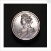 Medal commemorating the attempted invasion of Scotland, 1708; obverse by M. Brunner