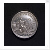 Medal commemorating the Battle of Copenhagen and the manning of the block-ships, 1801; obverse by D.F. Loos