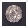 Medal commemorating the Peace of Ryswick and rejoicings at Gouda, 1697; obverse by J. Drappentier