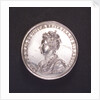 Medal commemorating the attempted invasion of Scotland, 1708; obverse by C. Wermuth