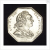 Medal commemorating the presentation to King Louis XV of an eighty-gun ship; obverse by J.C. Roettier