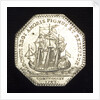 Medal commemorating the presentation to King Louis XV of an eighty-gun ship; reverse by J.C. Roettier
