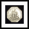 Medal commemorating the presentation to King Louis XV of an eighty-gun ship; reverse by J.C. Roettier