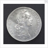 Counter commemorating four galleys being fitted out; obverse by F.M.