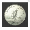 Counter commemorating the naval readiness for Battle; reverse by F. M.