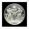 Medal commemorating the opening of the Suez Canal, 1869; reverse by E.A. Oudin