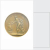 Medal commemorating Louis XVIII landing at Calais, 1814; reverse by B. Andrieu; N.G. Brenet