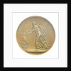 Medal commemorating Louis XVIII landing at Calais, 1814; reverse by B. Andrieu; N.G. Brenet