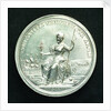 Medal commemorating the Peace of Utrecht, 1713; reverse by J. Croker