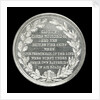 Medal commemorating the 'Mediator' Frigate and Captain J. Wooldridge, 1809; reverse by unknown