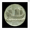 Medal commemorating the Chinese junk 'Keying'; obverse by T. Halliday