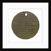Counter commemorating the Congress of Vienna, 1814; reverse by Kettle