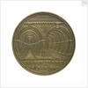 Counter commemorating the Thames tunnel and Trafalgar Square Memorial; obverse by unknown
