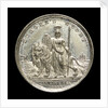 Counter commemorating Queen Victoria; reverse by Allen & Moore