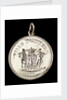 Medalet commemorating the visit of HMS 'Antrim' Captain Inglefield to Antwerp, 1906; obverse by J. Baetes