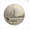 Medalet commemorating HMS 'Bellerophon'; reverse by V.B.