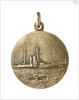 Medalet commemorating HMS 'Hibernia'; reverse by V.B.