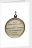 Medalet commemorating the raid on Zeebrugge and Ostend, 1918; reverse by Unknown