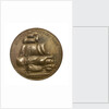 Medalet commemorating Save the 'Victory' Fund; obverse by W. McMillan