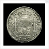 Eight reales; reverse by unknown