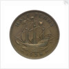 Halfpenny; reverse by unknown