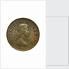 Halfpenny; obverse by unknown