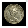 10 cents coin; obverse by unknown