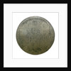 Engraved commemorative coin; obverse by unknown