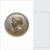 Medal commemorating 'The Fighting Temeraire' and J.M.W. Turner; obverse by L.C. Wyon