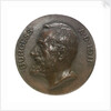 Medal commemorating the cross Channel swim by T. W. Burgess, 1911; obverse by O.J.