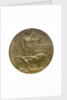 Next of Kin Memorial Plaque; obverse by E. Carter Preston