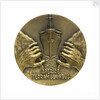 Medal commemorating the 150th anniversary of Ferdinand de Lesseps, 1955; reverse by R.B. Baron