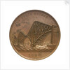 Medal commemorating the opening of the Forth Bridge, 1890; obverse by Lauer Bros.