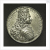 Medal commemorating the Duke of Saxony wrecked near Stockholm, 1702; obverse by C. Wermuth